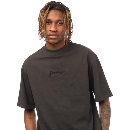 Hype Oversized T-shirt voor heren met kenmerkend logo (Zwart) - Image 3