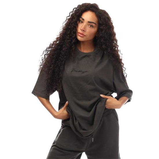 Hype Oversized T-shirt voor heren met kenmerkend logo (Zwart) - Image 4
