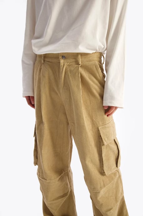 Heren Katoenen Gabardine Wijde Pantalon - Image 5
