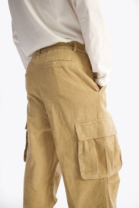 Heren Katoenen Gabardine Wijde Pantalon - Image 6