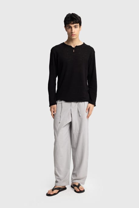 Heren Katoenen Wijd Broek Trui Pants - Image 1