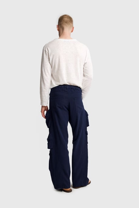 Heren Mid-Waist Wijde Been Gebreide Broek - Image 2