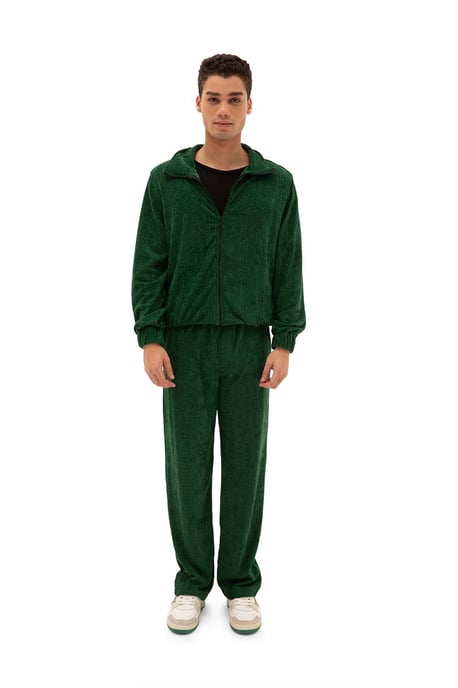 Heren sweatvest van fluweel met rits aan de voorkant - Image 3