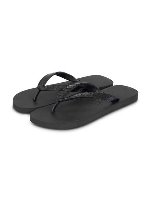 Python zwarte teenslipper zwart - Image 3