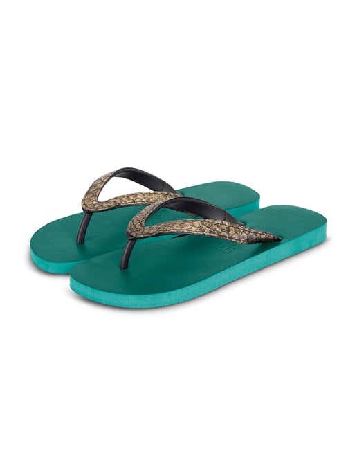 Python Bronze Flip Flop Bosgroen - Image 3