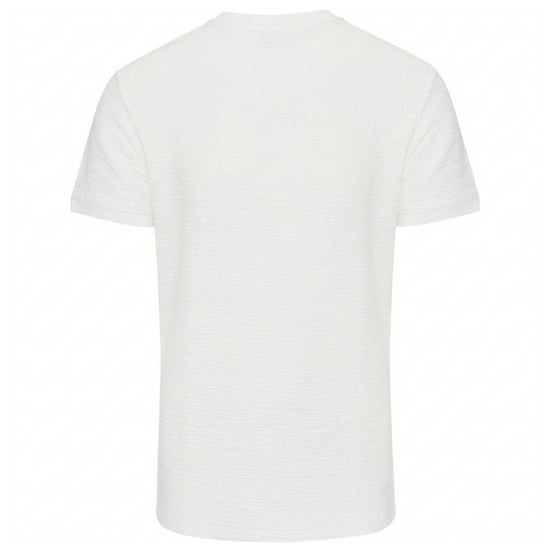 Threadbare Falkland-T-shirt van gebreid materiaal voor heren (Ecru) - Image 2