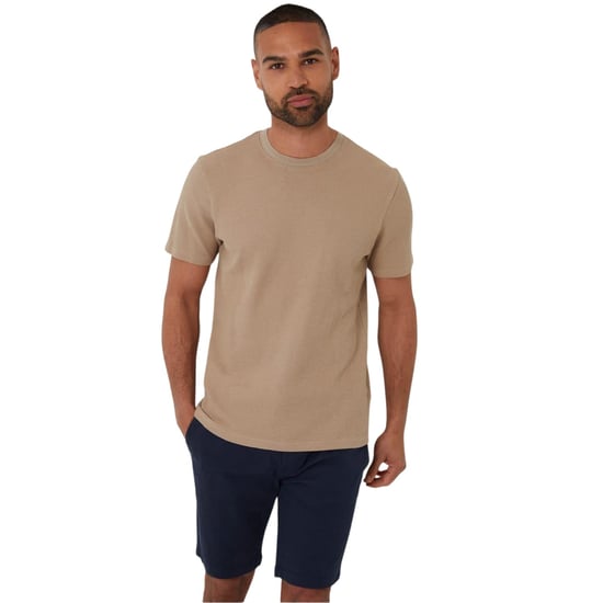 Threadbare Heren T-shirt met wafelpatroon, normale pasvorm (Steen) - Image 2