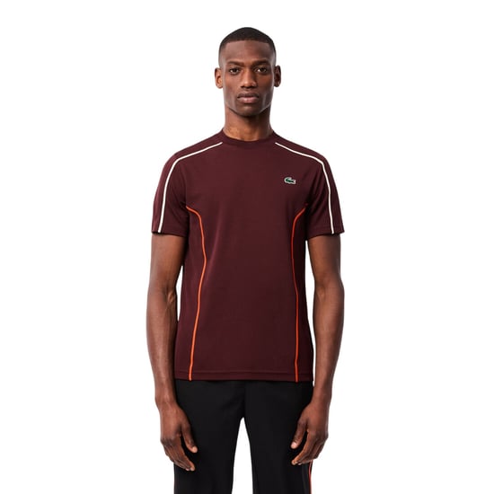 Lacoste Ultra Dry Regular-tennis-T-shirt voor heren (Bruin) - Image 3