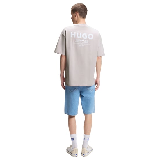 Hugo Boss Heren Nalono Katoenen T-Shirt (Paars) - Image 3