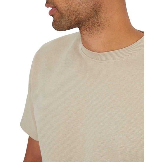 Threadbare Heren Textured Crew Neck Regular T-shirt (Steen) - Image 4