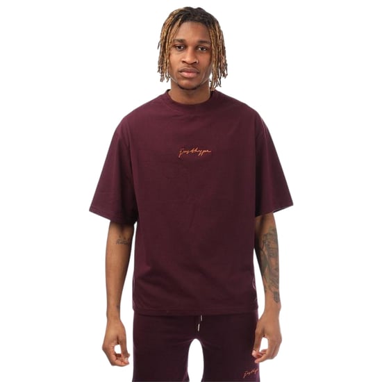 Hype Oversized T-shirt voor heren met kenmerkend logo (Paars) - Image 2