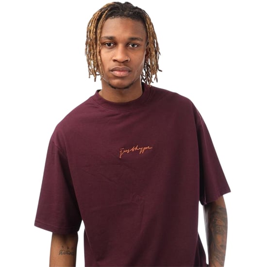 Hype Oversized T-shirt voor heren met kenmerkend logo (Paars) - Image 4