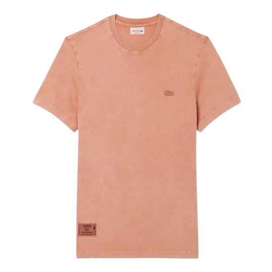 Lacoste Heren Logo Crew Neck Regular T-shirt (Latte) - Image 2