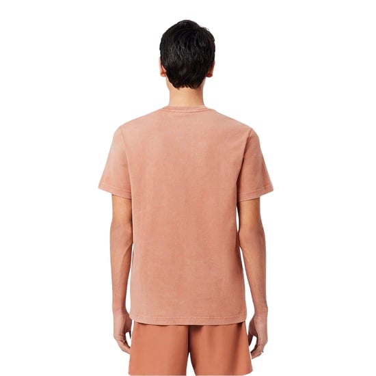 Lacoste Heren Logo Crew Neck Regular T-shirt (Latte) - Image 3