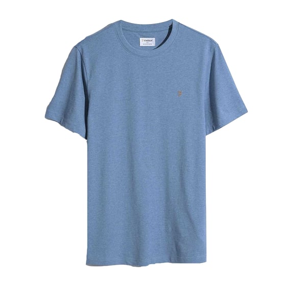 Farah Heren Logo Regular T-Shirt (Blauwe vloed) - Image 2