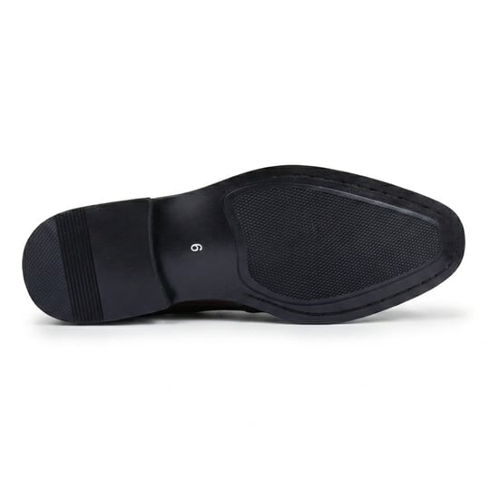 Bruine veganistische leren loafer schoenen met dubbele monk strap loafers voor mannen - Image 5