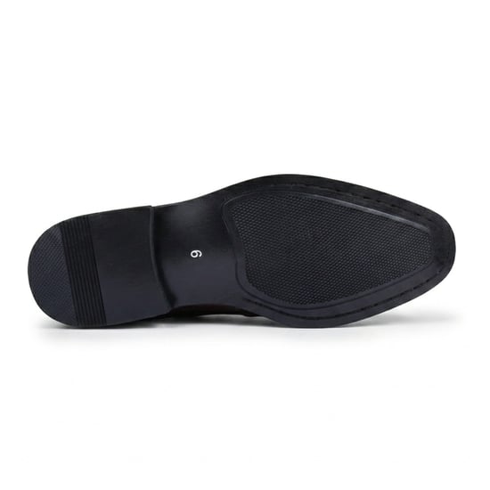 Zwarte veganistische leren loafer schoenen met dubbele monk strap voor heren - Image 4