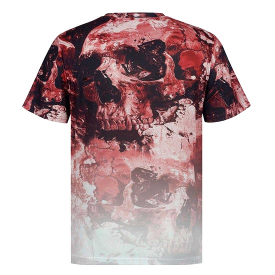 Firetrap Heren T-shirt met all-over print (Bourgondië) - Image 2