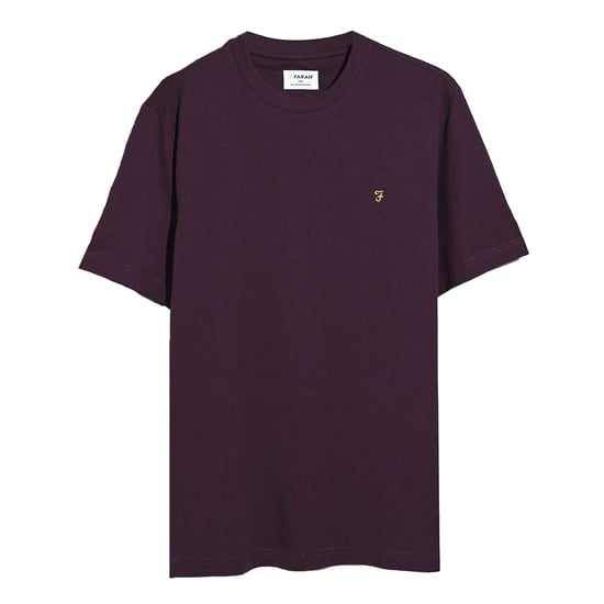 Farah Heren Logo Regular T-Shirt (Bourgondië) - Image 2