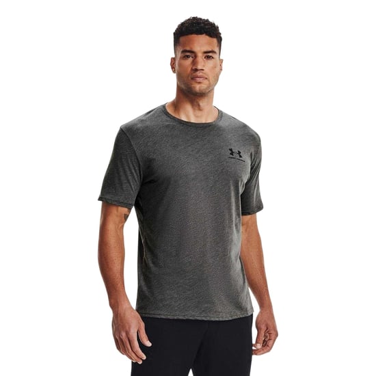 Under Armour Sportief T-shirt voor heren met logo op de borst (Antraciet, medium gemêleerd) - Image 1
