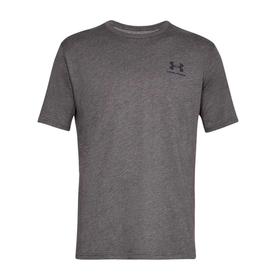 Under Armour Sportief T-shirt voor heren met logo op de borst (Antraciet, medium gemêleerd) - Image 2