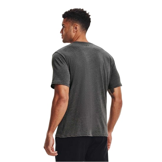 Under Armour Sportief T-shirt voor heren met logo op de borst (Antraciet, medium gemêleerd) - Image 3
