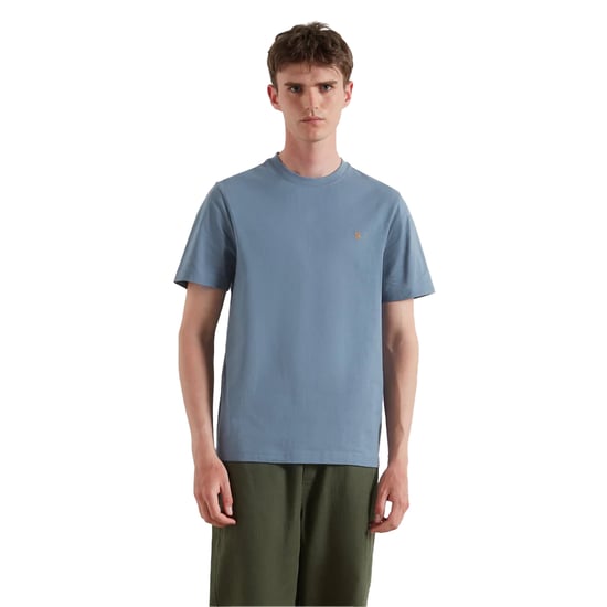 Farah Heren Logo Regular T-Shirt (Krijtblauw) - Image 3
