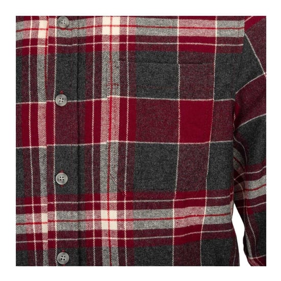 Firetrap Geruit herenoverhemd (Zwart, Rood) - Image 4