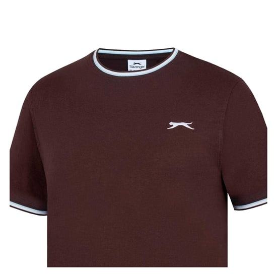 Slazenger Katoenen heren-T-shirt (Chocolade) - Image 3