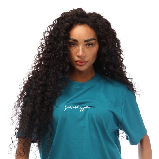 Hype Heren T-shirt van katoen met reguliere pasvorm (Teal) - Image 3