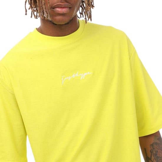 Hype Oversized T-shirt voor heren met kenmerkend logo (Kalk) - Image 3