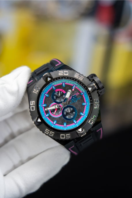 Invicta Subaqua - Noma IV 49878 Herenhorloge - Quartz Uurwerk - Roestvrij Staal met Zwarte Wijzerplaat - 50 mm - Image 3