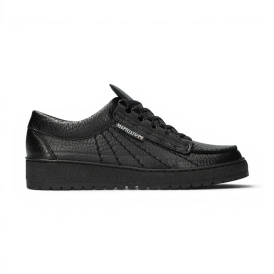 Mephisto Rainbow Leren Zwarte Wandelschoenen voor mannen - Mamouth 714 - Image 1
