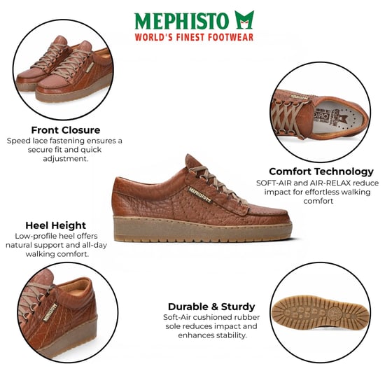 Mephisto Rainbow Leren Desert Brown Wandelschoenen voor heren - Mamouth 742 - Image 2