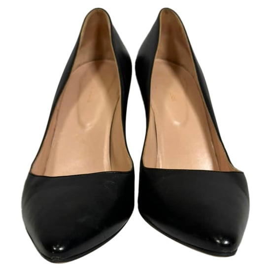 Sergio Rossi Godiva Pumps in Zwart Leer - Image 2