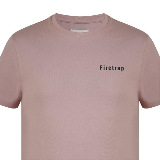 Firetrap Katoenen heren-T-shirt (Stoffige roos) - Image 3