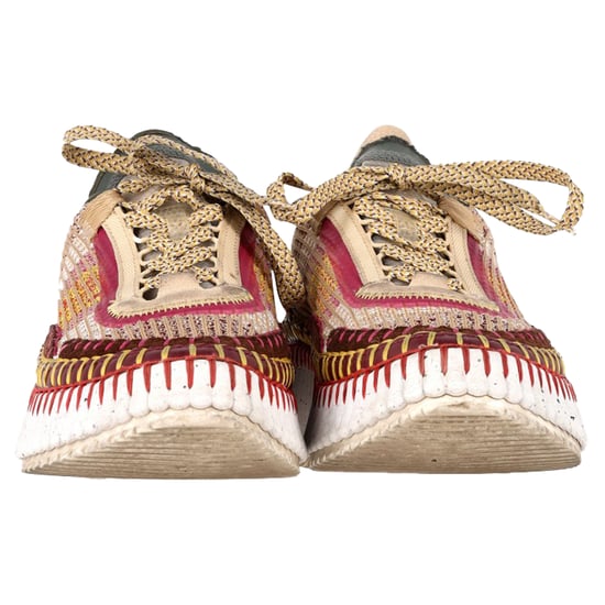 Chloé Nama mesh sneakers in veelkleurig suède - Image 2
