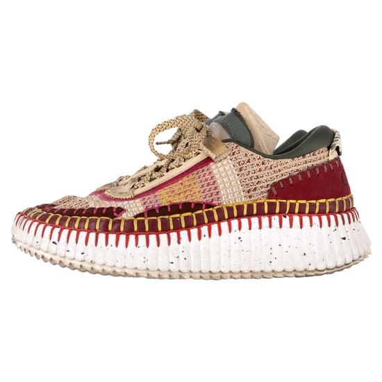 Chloé Nama mesh sneakers in veelkleurig suède - Image 4
