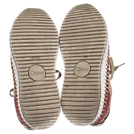 Chloé Nama mesh sneakers in veelkleurig suède - Image 6