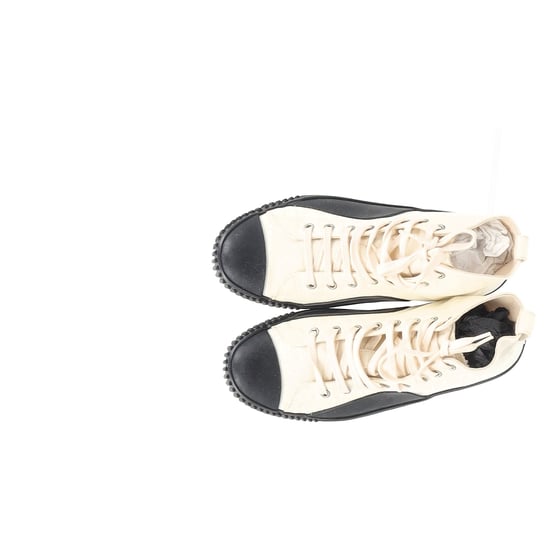 Balenciaga Rubber Cap Toe High Top Sneakers in Wit Canvas - Image 1