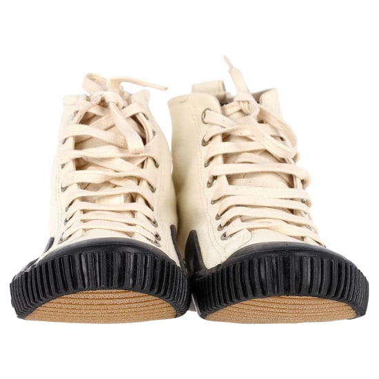Balenciaga Rubber Cap Toe High Top Sneakers in Wit Canvas - Image 6