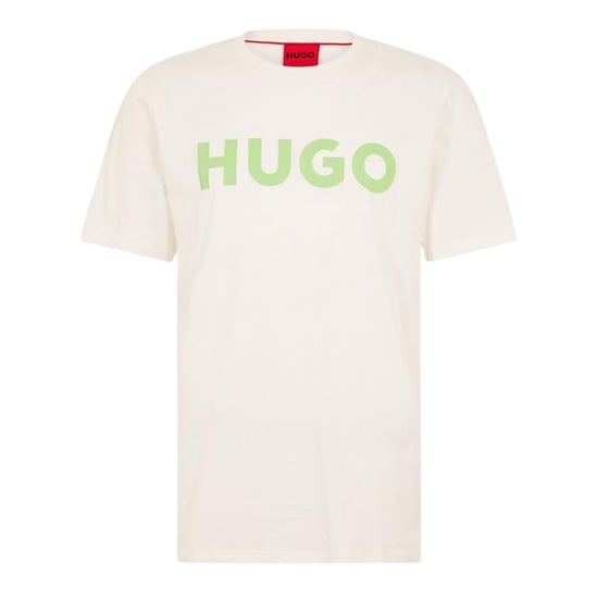Hugo Heren-T-shirt met Dulivio-logo in contrasterende kleuren (Natuurlijk) - Image 1