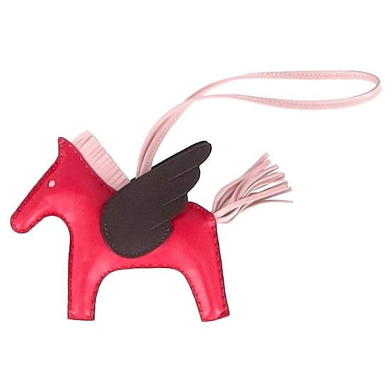 Hermès Rodeo MM Charm in Roze Leer - Image 2