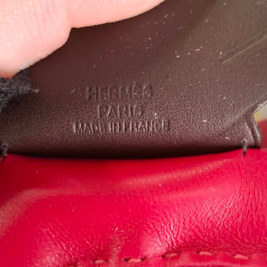 Hermès Rodeo MM Charm in Roze Leer - Image 3