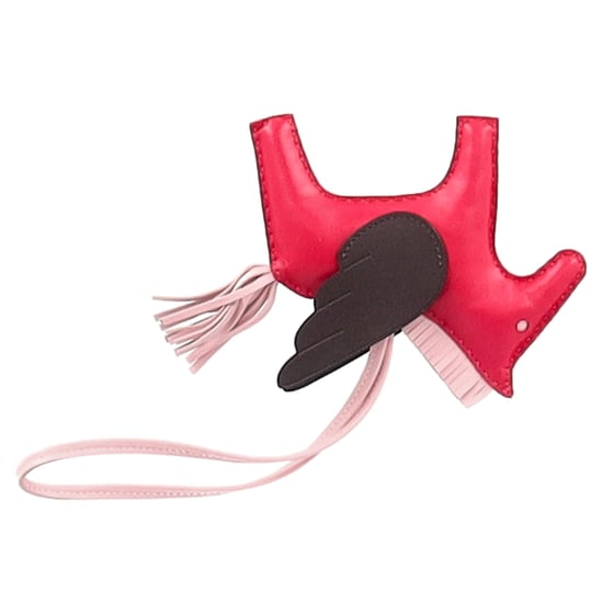 Hermès Rodeo MM Charm in Roze Leer - Image 6