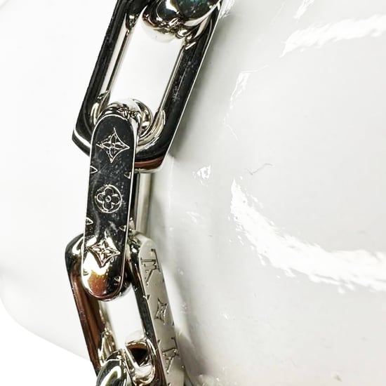 Louis Vuitton Monogram Ketenarmband in Zilver Metaal - Image 3