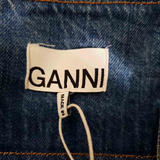 Ganni Tint Mini Jurk in Lichtblauwe Denim - Image 5