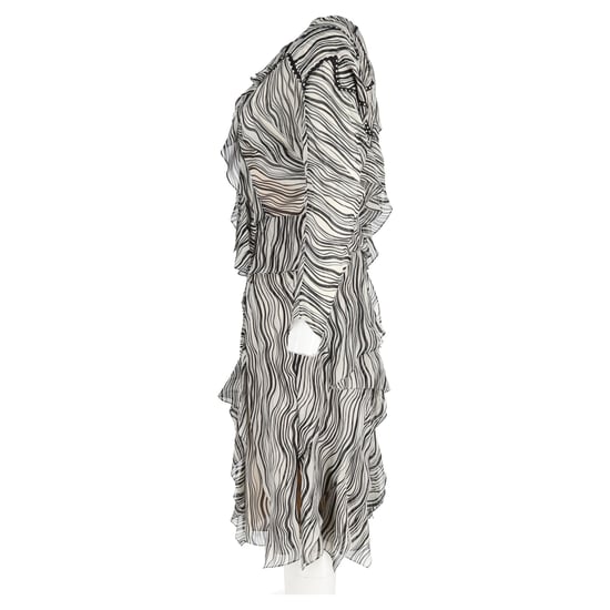 Chloé Gedrukt Ruffle Jurk in Multicolor Zijde - Image 2