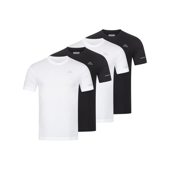 Kappa 4-Pack T-Shirt BASIC in Black/White - Image 1