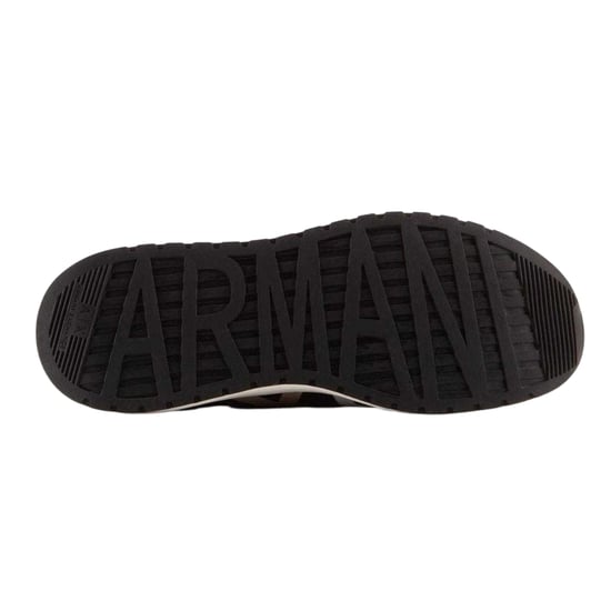 Armani Exchange Heren Logo Trainers (Zwart, Wit) - Image 3